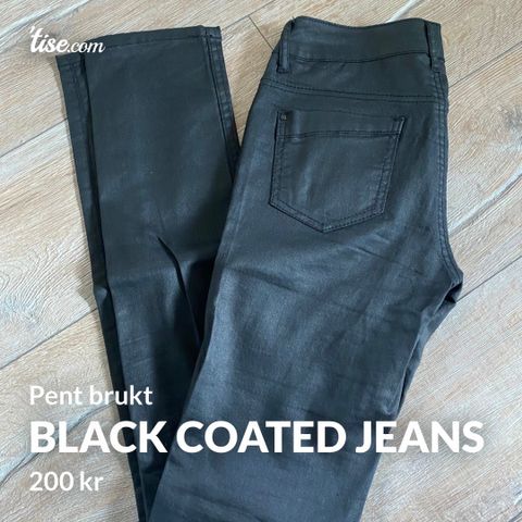 Black Coated Jeans