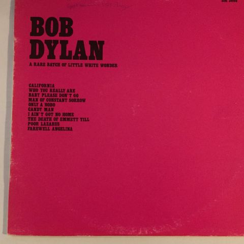 BOB DYLAN / A RARE BATCH OF LITTLE WHITE WONDER - VINYL LP