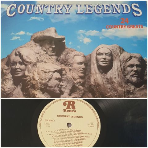 VINTAGE/ RETRO LP-VINYL "VOUNTRY LEGENDS/24 COUNTRY GREATS"