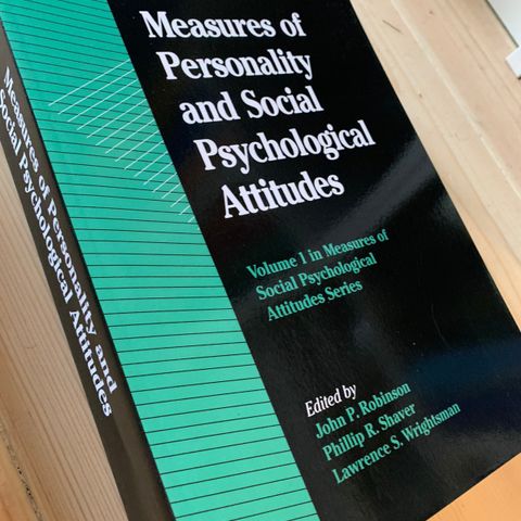 «Measures of Personality and Social Psychological Attitudes»