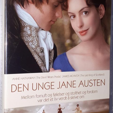 2 DVD. DEN UNGE JANE AUSTEN.UÅPNET.