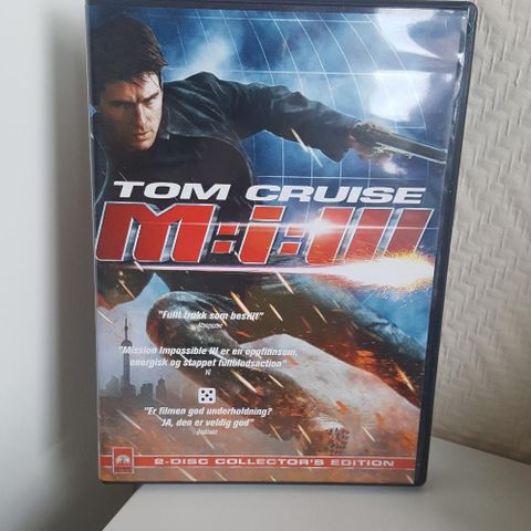 DVD film. "Mission: Impossible III" med Tom Cruise.