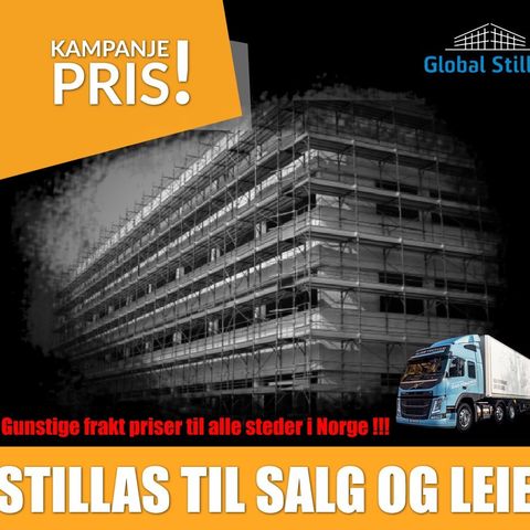 800kvm lett stillas - SALG/UTLEIE/LEASING (fra 4245kr)