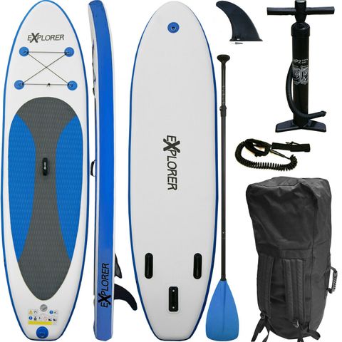 Gratis frakt. EXPLORER SUP 10.0 - 300x76x15cm blå til uslåelig pris!