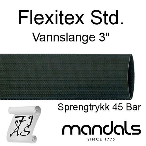 Flatslange til vanning Flexitex Std 2-3"