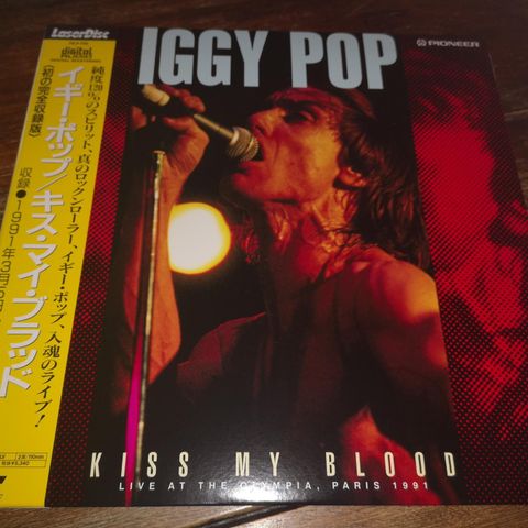 Iggy Pop Kiss my Blood laser disc