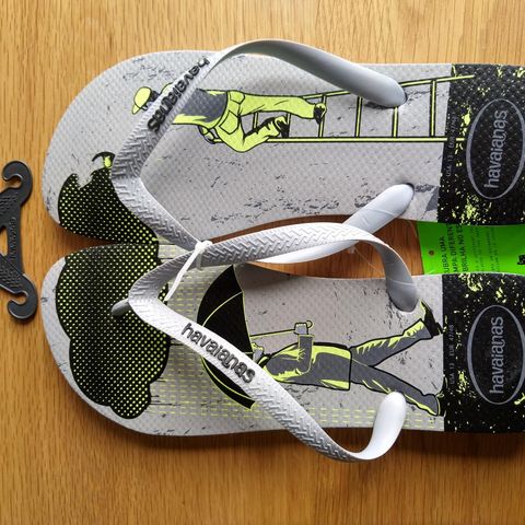 Flip flop Havaianas , lyser i mørk , Brasil sandaler. 45/46