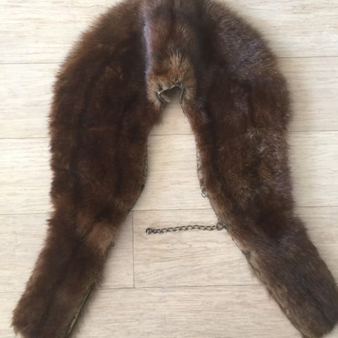 Vintage 1940s-50s Homemade Fur Collar for Coat