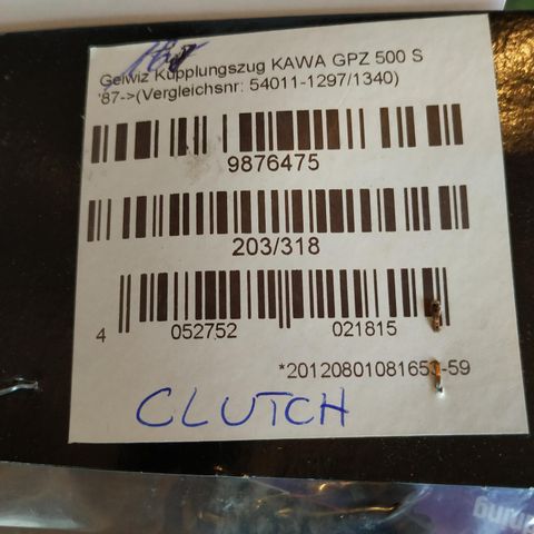 Clutch wire  gpz