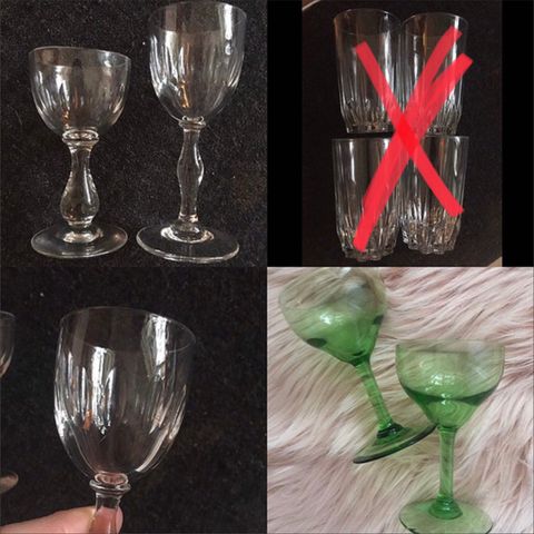 Antikke / retro / gamle glass