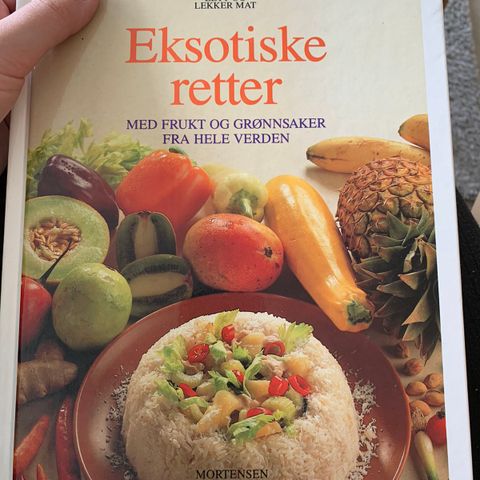 Kokebok eksotiske retter med frukt og grønnsaker fra hele verden