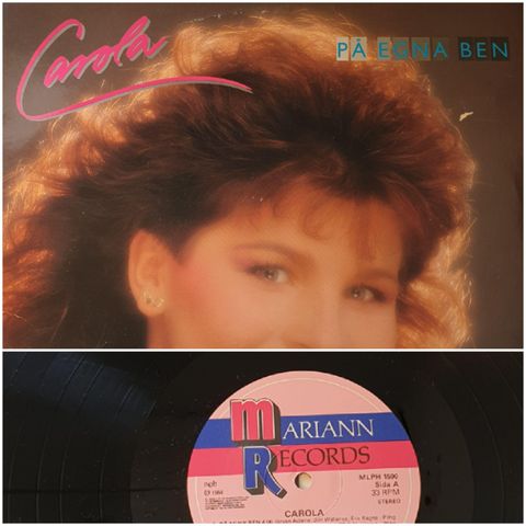 VINTAGE/ RETRO LP-VINYL "CAROLA/PÅ EGNA BEN 1984"