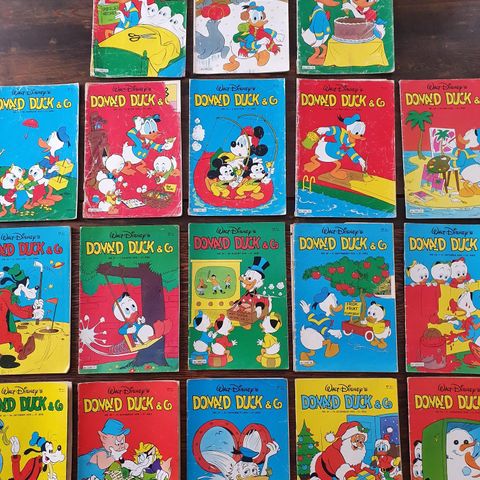 NY PRIS Donald Duck, norsk tegneserie, 1978, 19 eksemplarer, selges