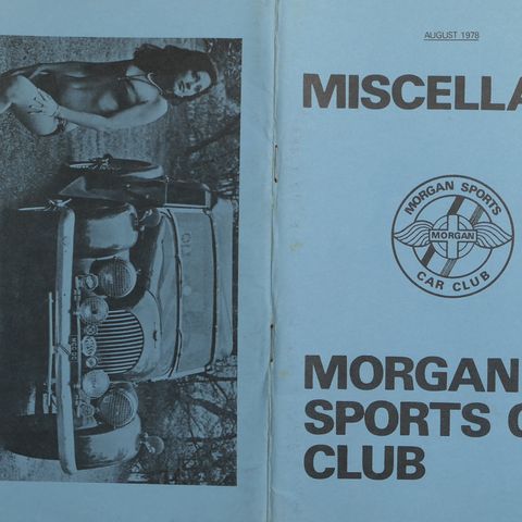 Morgan Sports Car Club månedsblad  MISCELLANY  fra 1978 ,1979,1991-1995
