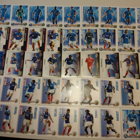 Portsmouth 50 forskjellige fotballkort fra 2004-2009. FK20