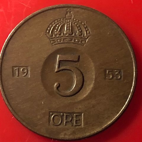 5 øre 1953, Sverige  (33)