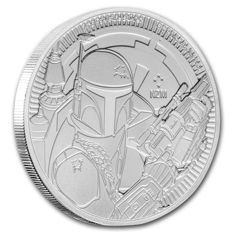 2020 Niue 1 oz Sølv 2$ Star Wars "Boba Fett"