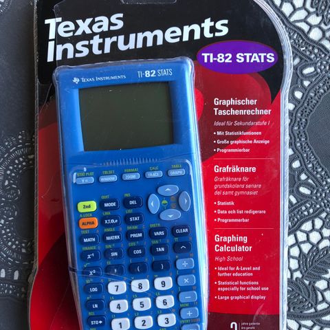 Texas Instruments TI-82 STATS. Kalkulator 