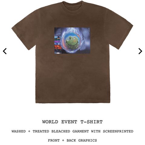 Travis Scott world event t-shirt M