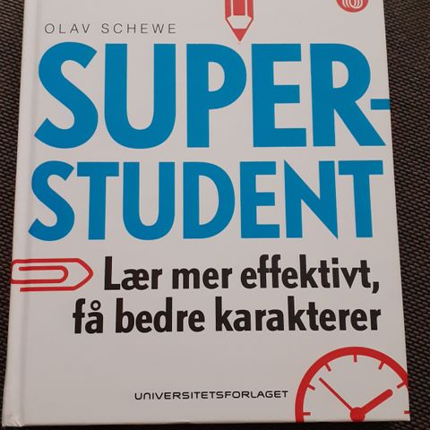 SUPERSTUDENT - Lær mer effektivt, få bedre karakterer - Olav Schewe. SOM NY!