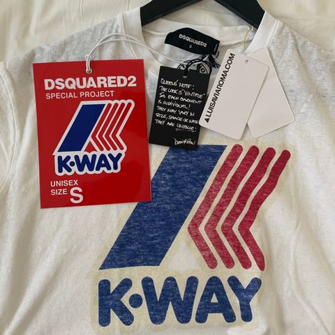 Dsquared2 K-Way Tshirt Unisex Size S (T-Skjorte)