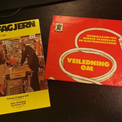 Fagjern vårkatalog 1980 + informasjonshefte fra NVE