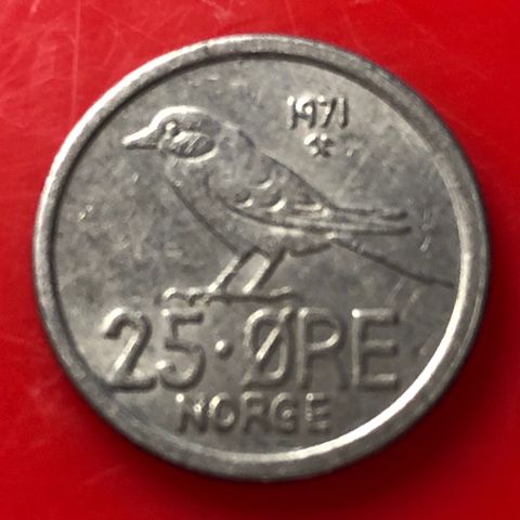 25 øre 1971.  (167)