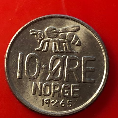 10 øre 1965. (207)