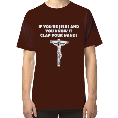 Humor-T-skjorte: Jesus på korset