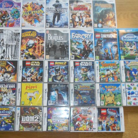 Nintendo Wii DS 3DS Super Mario Rayman Lego etc