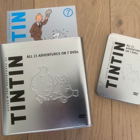 Hergé - The Adventures Of Tintin limitert spesialutgave (7 disker), norsk tale