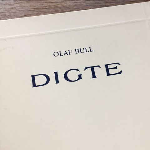 Olaf Bull - Digte