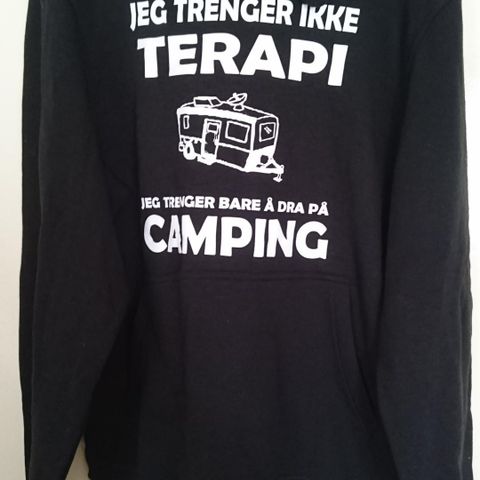 Sorte  hettegensere /  for camping bruk. Str. M og L