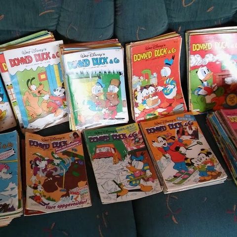 282 stk Donald Duck & Co blader fra 1980-1989 GI BUD GJERNE PÅ ALLE