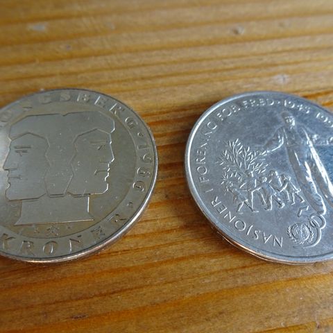 Norske mynter - 5 kroner - samlemynt