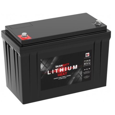 Lithium batteri HEAT Pro Ultra 12V 100AH 150A BMS- Bilbatteri - Fritidsbatteri