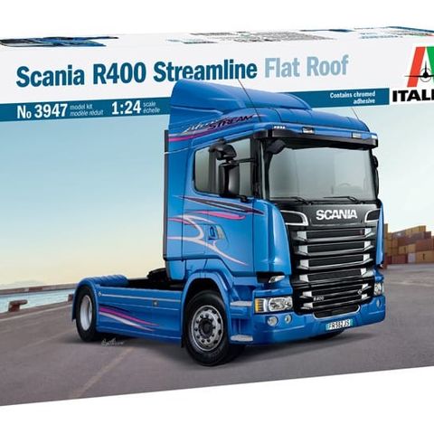 Italeri byggesett i plast 1/24 Scania R400 Streamline Flat Roof