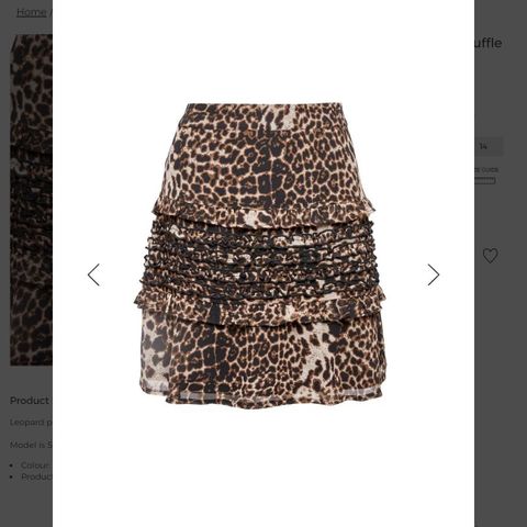 Multi Colour Leopard Print Ruffle Mini Skirt