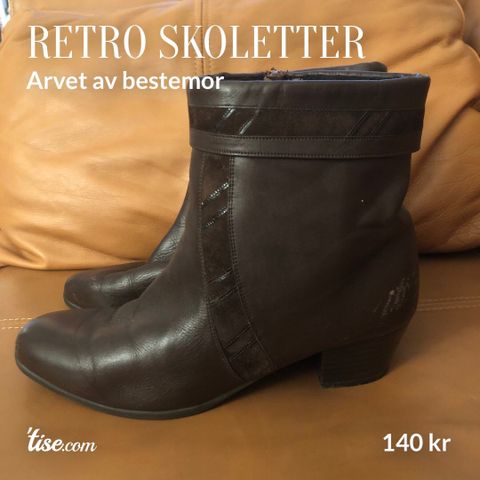 Retro skoletter arvet av bestemor