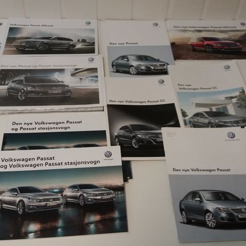 VW PASSAT- brosjyrer selges (fra 1975 til 2015)