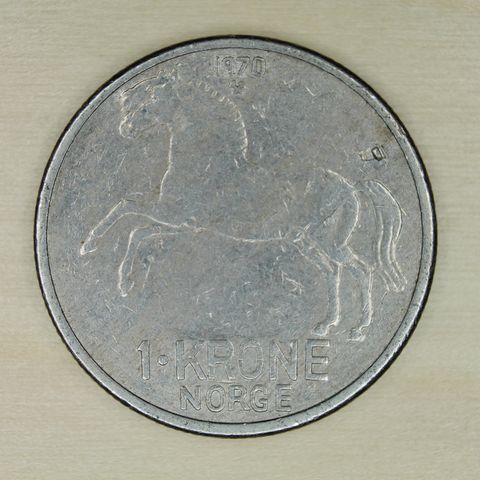1 krone 1970 Norge (feilproduksjon)   (519)