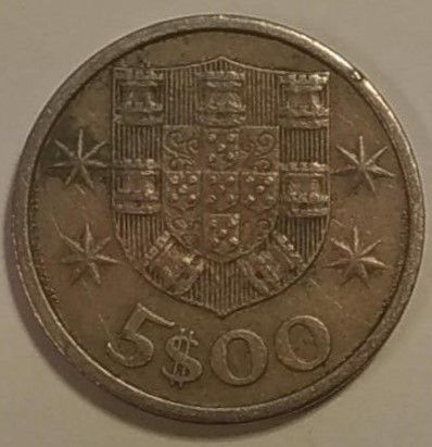 5 Escudos Portugal 1964, sendes portofritt