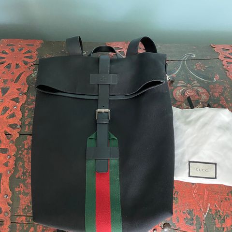 Gucci BackPack Black Techno Canvas