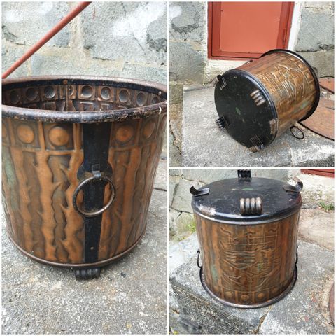 VINTAGE/ RETRO EKTE KOBBER BEHOLDER TIL VED PRODUSERT I SANDNES/ NORWAY 