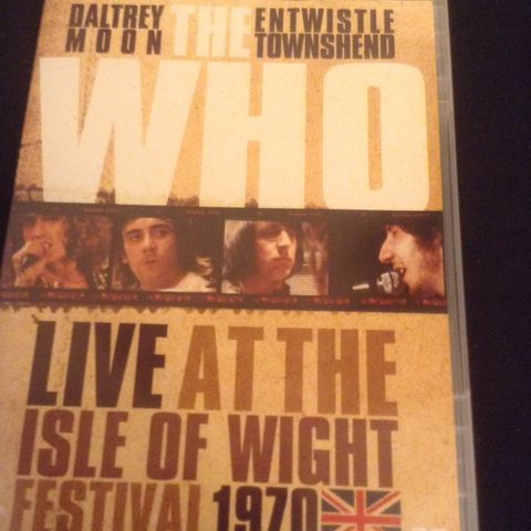 The Who Live At The Isle Of Wight Festival 1970 (DVD)