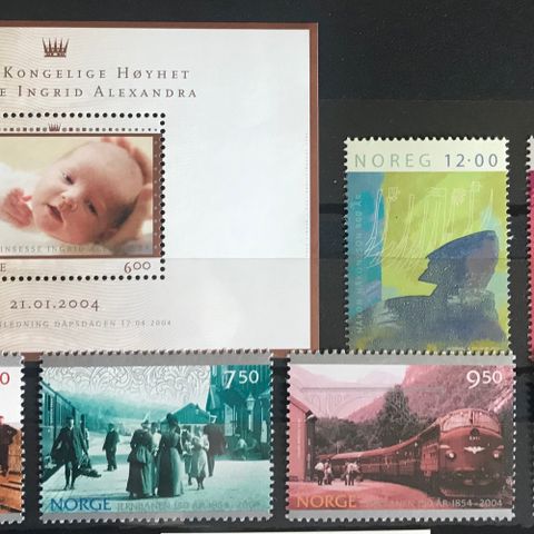 Norge postfrisk, nk 1539-1545**, miniark og to fine serier fra 2004