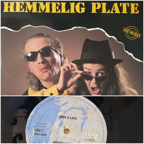 VINTAGE/ RETRO LP-VINYL "ANNE & LARS/HEMMELIG PLATE "