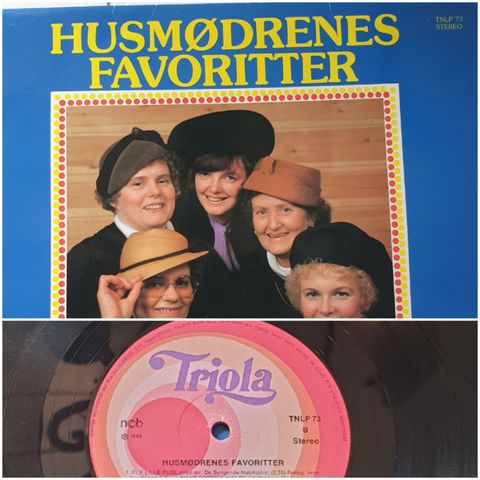 VINTAGE/ RETRO LP-VINYL "DE SYNGENDE HUSMØDRE/ HUSMØDRENES FAVORITTER 1980"