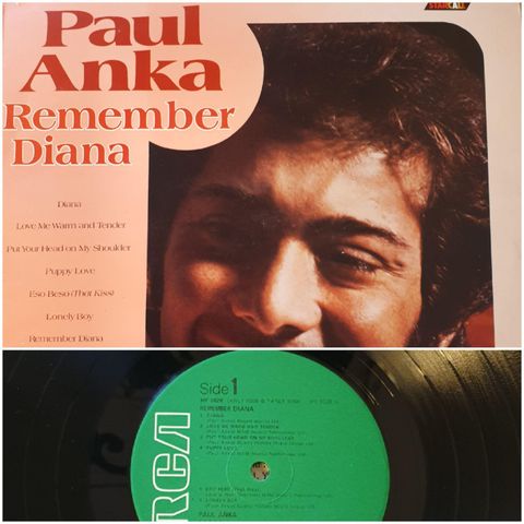 VINTAGE/ RETRO LP-VINYL "PAUL ANKA/REMEMBER DIANA"