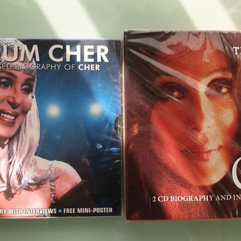 Cher.  Biografi.  Dobbel. Ny. Forseglet. Poster.